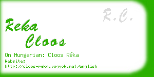 reka cloos business card